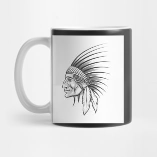 American indian tribe leader. Mug